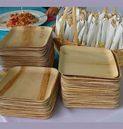 Square Palm Leaf 5" Plates Set | Dinner Plates and Salad Plates | Eco-friendly Disposable Dinnerware
